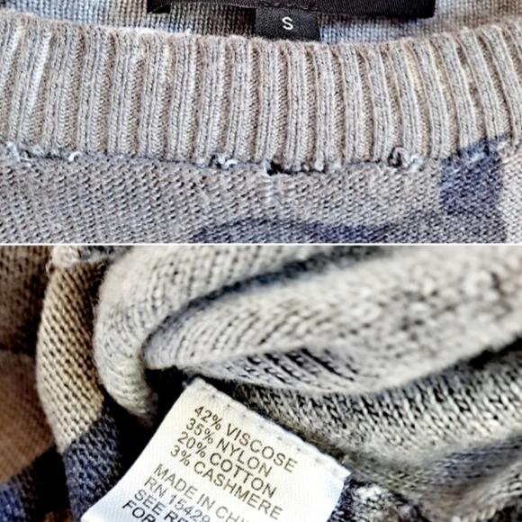 Casper Camo Sweater in Charcoal Camo - Picture 7 of 9